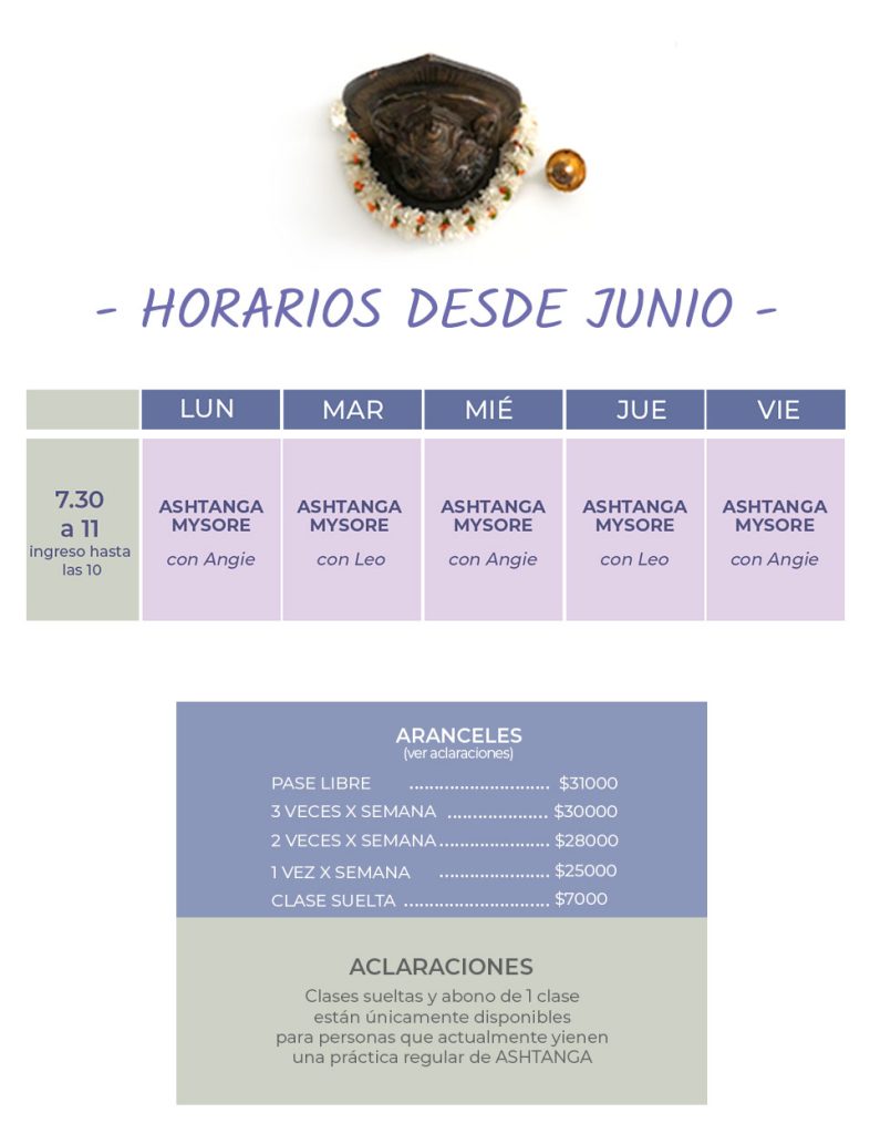Horarios junio mobile