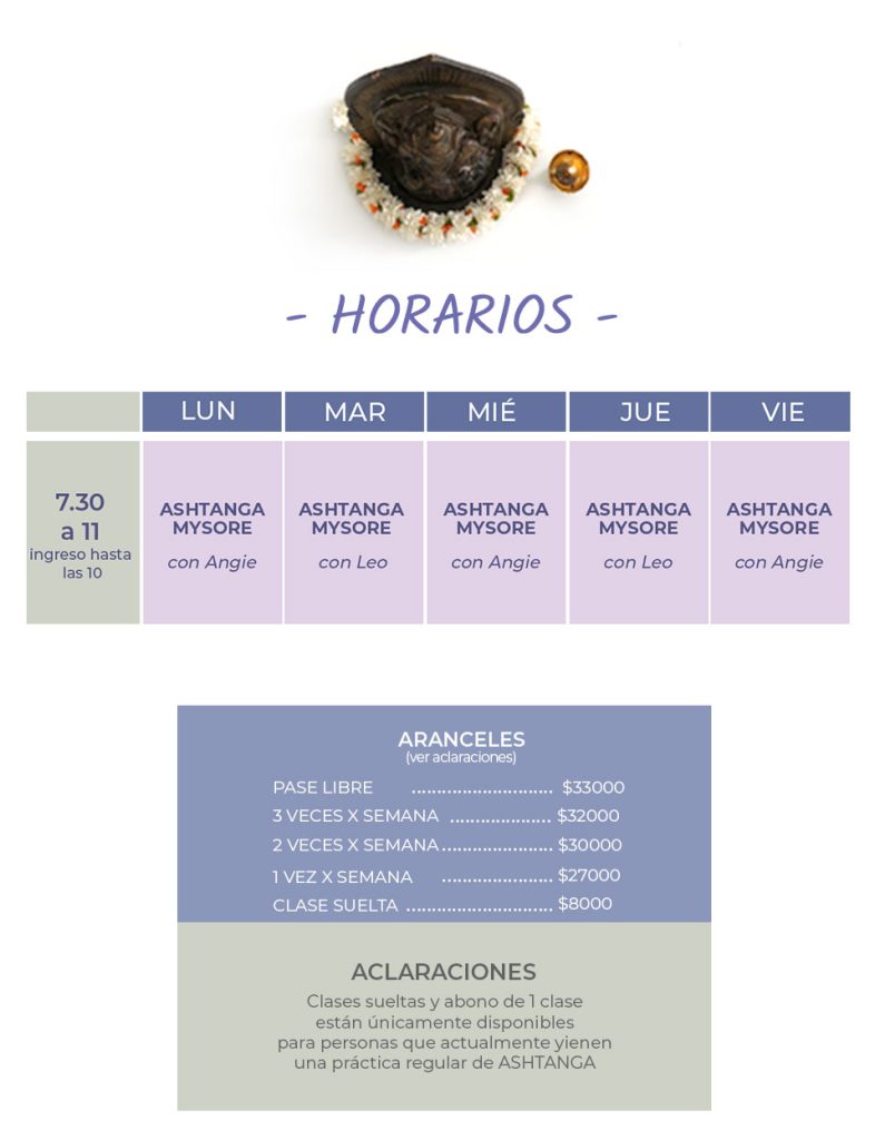 Horarios agosto mobile