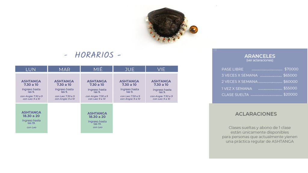 Horarios agosto 2026 pc